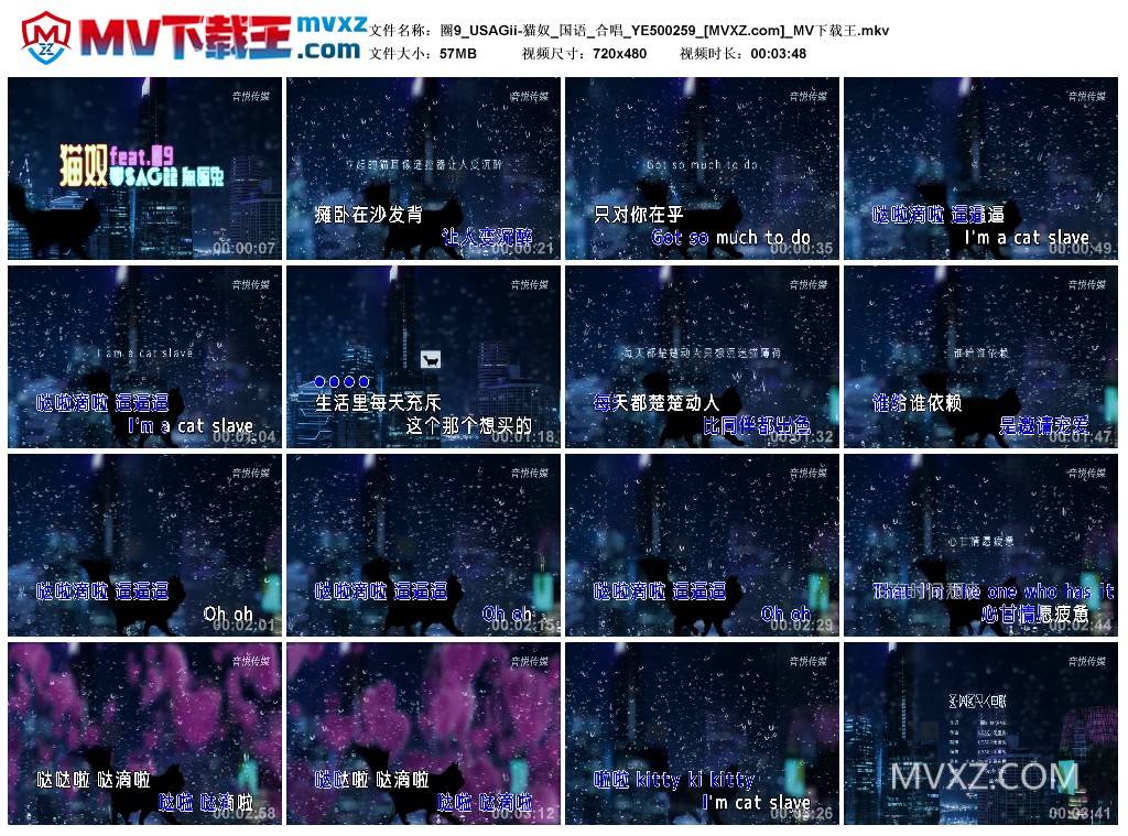 圈9_USAGii-猫奴_国语_合唱_YE500259